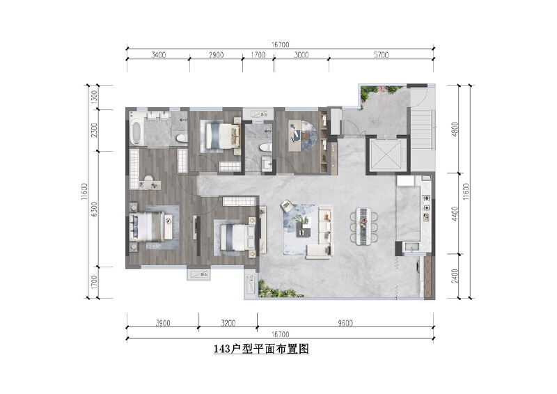 143户型户型图