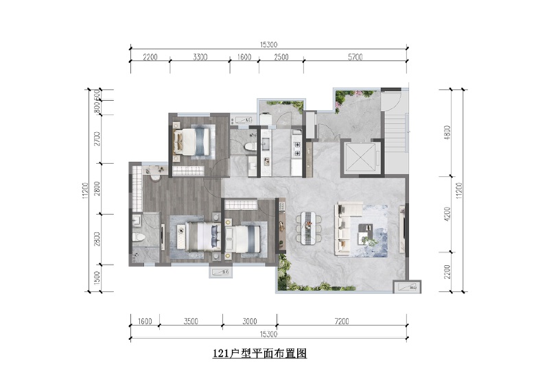 121户型户型图