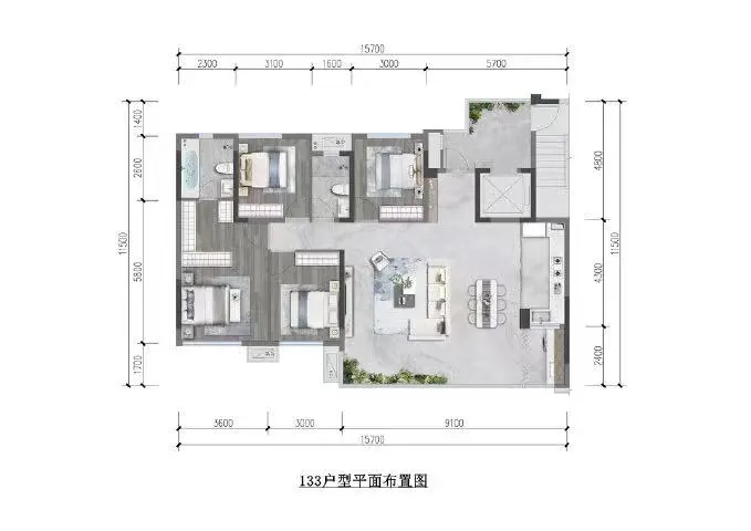 九洲江渚户型图片