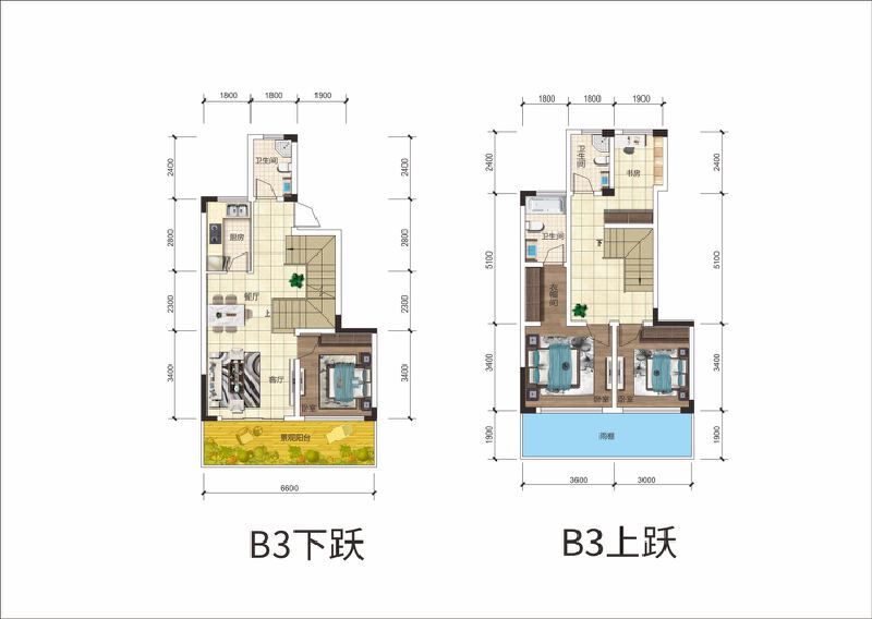 B3户型户型图