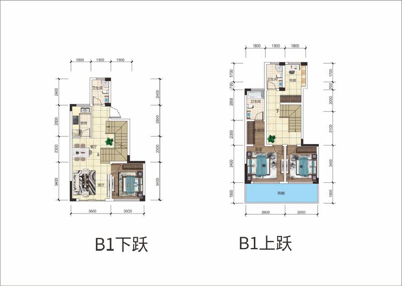 B1户型户型图