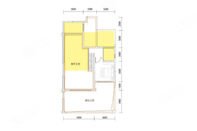 B5户型，3室2厅2卫1厨，建筑面积约129.52平米