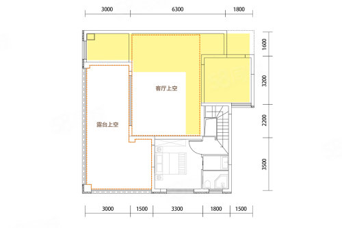 E1户型，3室2厅2卫1厨，建筑面积约137.10平米户型图