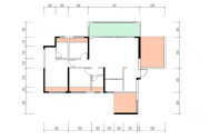 三期128户型，4室2厅2卫1厨，建筑面积约128.00平米