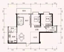 二期C户型，户型图