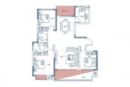 3室2厅2卫1厨，建筑面积约120.32平米