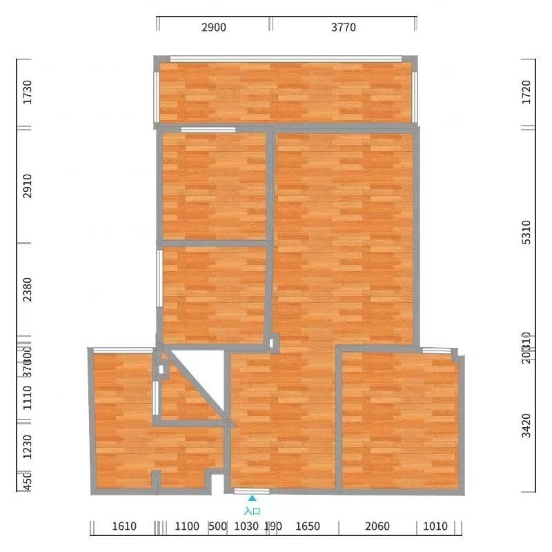 四川/绵阳E家建材城，3室1厅2卫，101.9㎡，售价54.6万 四川/绵阳二手房