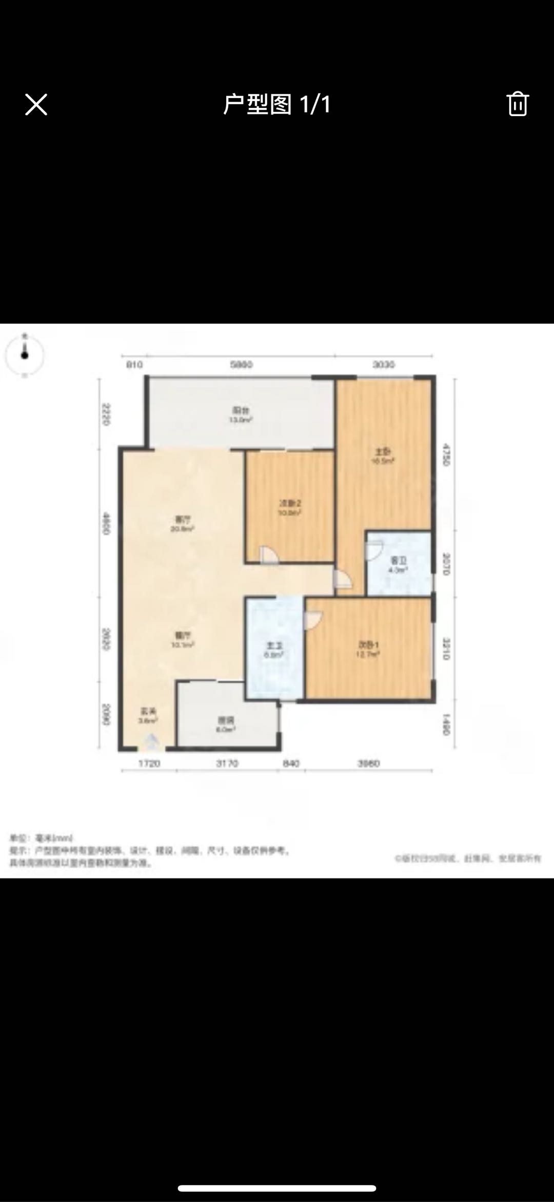 四川/绵阳山语城，3室1卫，100㎡，售价48万 四川/绵阳二手房